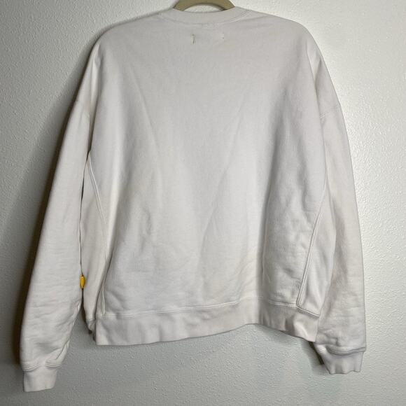 Yellow Label Co Sweatshirt mens size Small Pullover Crewneck White - Picture 5 of 5